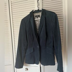 Talbots Teal and Gray Paisley Jacket